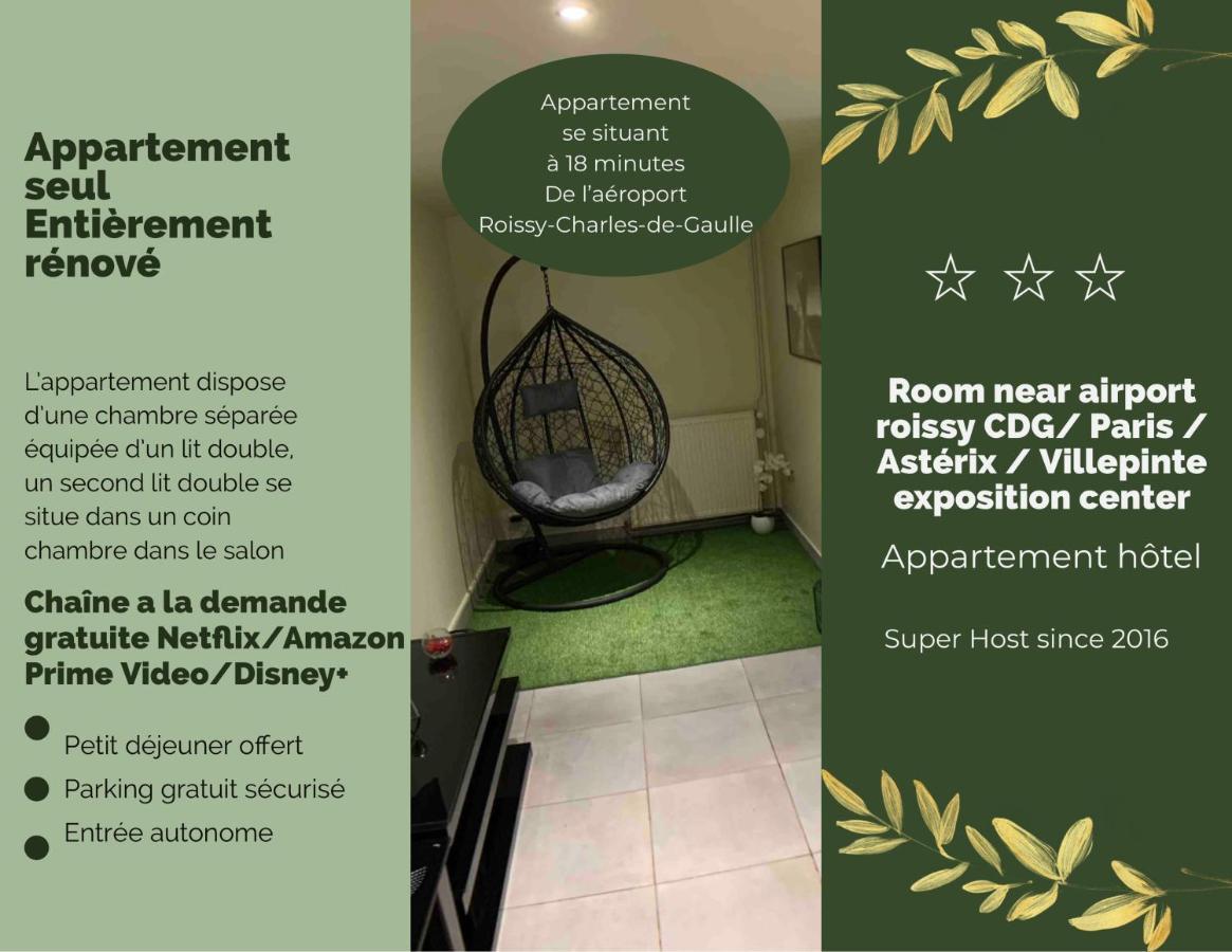 Appartement Cosy Proche Roissy Cdg Asterix Disneyland Paris Goussainville  Εξωτερικό φωτογραφία